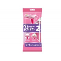 DOCKLAND Rose одноразовая бритва с полоской 2 лезвия пластик.ручка жен. (4 ш. уп)